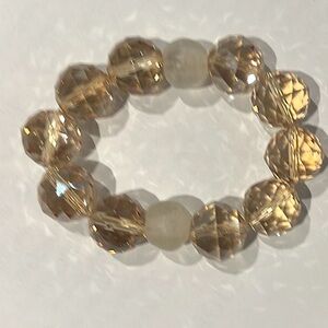 Beautiful Bracelet made with 1/2 inch acrylic gold beads.